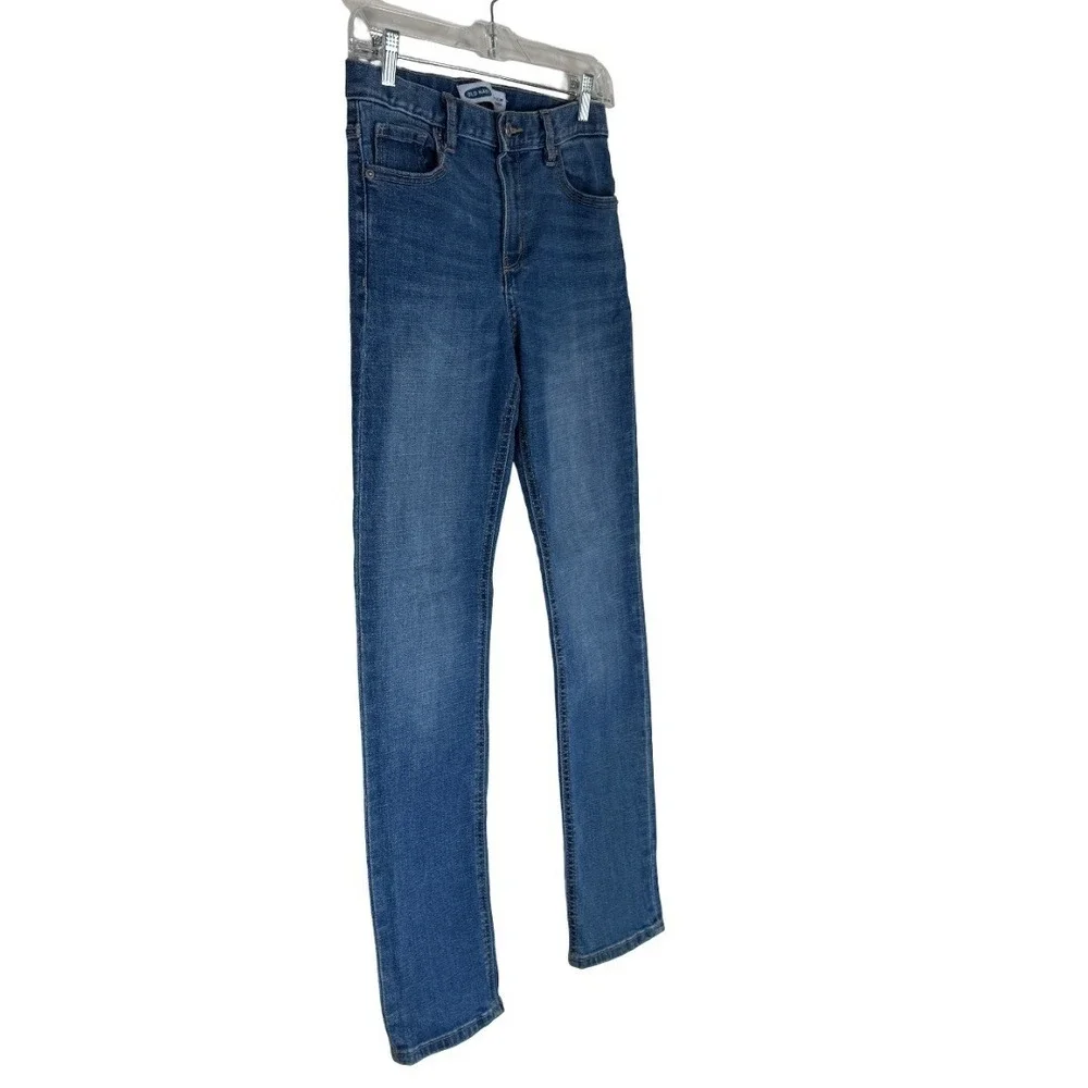 Old Navy Relaxed Slim Jeans Boys Size 14 Blue Medium Wash Built-In Tough Denim